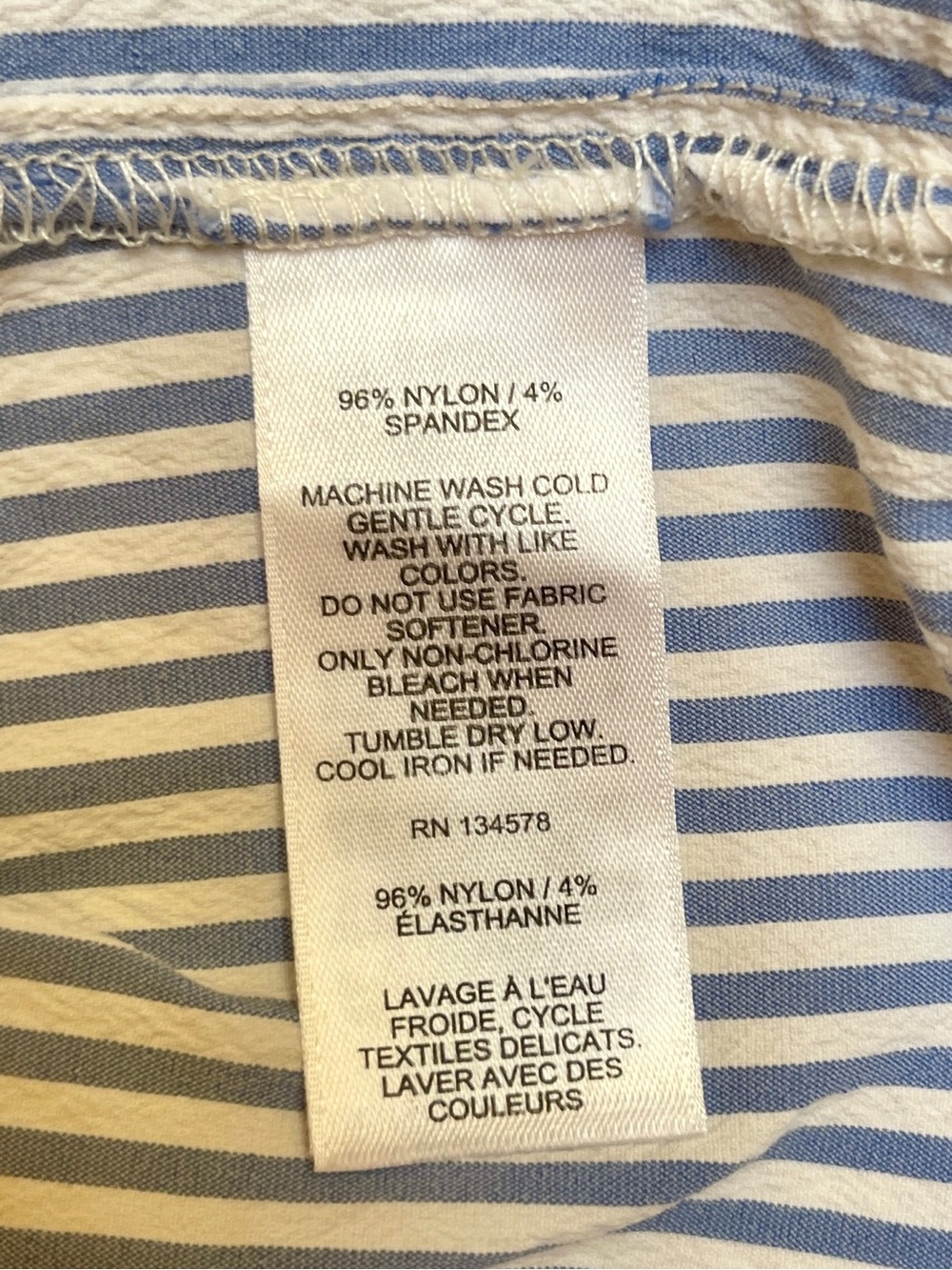 Vineyard Vines Sleeveless Striped Tiered Dress - Light Blue & White - Picture 8 of 8